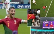 Tranh cãi bàn thắng của  Ronaldo trong trận gặp Uruguay Công nghệ giúp FIFA xác định Ronaldo không ghi bàn